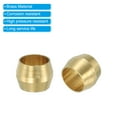 thumbnail image 4 of Uxcell 6mm ID Brass Compression Sleeve Ferrules,  Brass Compression Fittings Brass Compression Assortment Kit, 60 Pcs, 4 of 5