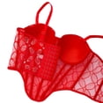 thumbnail image 7 of Warop Women's Sexy Solid Color Bustier Camisole with Underwire and Removable Pads, Bone Support Lace Trim Tank Top for Daily Wear and Layering, 7 of 7