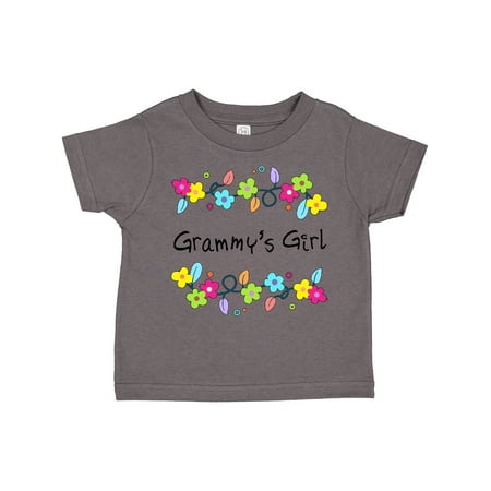 

Inktastic Grammys Girl- Bright Flowers Gift Toddler Toddler Girl T-Shirt