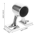 thumbnail image 2 of DEEPCRAFF Marine Style Double Leg Bracket Boat Handrail Fittings 1Pack, 2 of 8