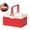 Watermelon Red, variant on Plastic Storage Bin with Lid Small Foldable Plastic Basket Storage Basket for Kitchen Office Bedroom Desktop Home Decor