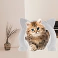 thumbnail image 6 of Yammee Cartoon Cat Shape Lockable Cat Door Security Hole Door Plastic Animal Small Door, 6 of 19