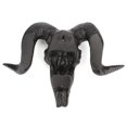 thumbnail image 1 of Decoración Para Colgar En La Pared, Adorno De Esqueleto De Shofar 3D, Cabeza De Resina De Oveja Longhorn, Artesanía De Hueso, Artesanías De Resina, Regalos De Decoración De Halloween Serendint HA037475-00, 1 of 6