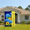 thumbnail image 2 of Amhnf Blessed Flowers And Butterflies Garden Flag For Home Outdoor Garden Yard Decor 12x18 inch, 2 of 5