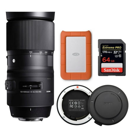 UPC: 0040962897522 | Sigma 150-600mm f/5-6.3 DG OS HSM Contemporary Lens for Nikon Bundle