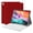 Burgundy, variant on Backlit Detachable Keyboard Case for iPad Pro 12.9" 1/2 Gen, Pencil Slot Leather Folio