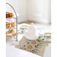 thumbnail image 4 of Vintage Daisy Floral Kitchen Dish Towels for Drying Dishes Set of 2, Spring Flowers Botanical Leaves Rustic Waffle Weave Microfiber Hand Tea Bathroom Towels Quick Dry & Absorbent Towel 12x12, 4 of 7
