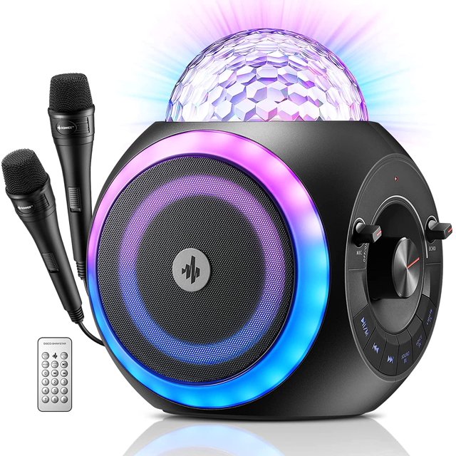 Donner Portable Karaoke Machine for Adults/Kids, Bluetooth PA Speaker