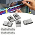 thumbnail image 4 of Solar Panel Cable Clip, Non Oxidized 304 Stainless Steel Metal Wire Clip Easy Installation Removal  For Module Frame And Rail, 4 of 8