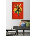 thumbnail image 2 of DC Comics - The Flash - Vintage Wall Poster with Wooden Magnetic Frame, 22.375" x 34", 2 of 5