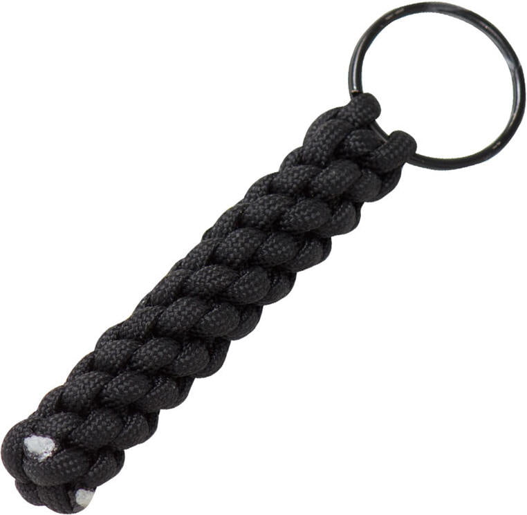 0.8 x 5.5 In, 12 Colors, 12 Pack Paracord Keychain with Split Rings 