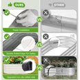 thumbnail image 4 of Cama de jardín elevada de acero galvanizado permade de 120 x 60 x 43 cm, color blanco, 4 of 8