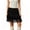 black, variant on Women Lace Mini Skirt Low Rise Ruffle Pleated Layered Flowy Underskirt for Going Our Party Club