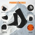 thumbnail image 3 of Liwarace Heated Socks Rechargeable 4000mAh Battery Foot Warm Winter Hunting, 3.7V, 3 of 15