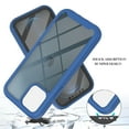 thumbnail image 6 of iPhone 13 Case with Build-in Screen Protector, Hybrid Rugged Full Body Protection Shockproof Anti-Scratch Transparent Clear PC Back Cover for Apple iPhone 13, Blue, 6 of 6