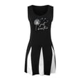 thumbnail image 3 of WILLBEST Baddie Dresses Women's Printed Round Neck Striped Tank Maxi Dress, 3 of 4