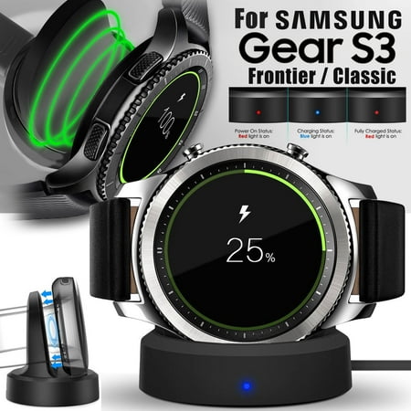 3g Cradle Charger - Qi Wireless Charging Dock Cradle Charger for Samsung Galaxy Gear S3 Classic / Samsung Galaxy Gear S3 Frontier