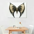 thumbnail image 2 of PIKWEEK Posters Butterfly Wings Wall Art Black And Gold  Wings Abstract Poster Canvas Painting Posters And Prints Wall Art Pictures for Living Room Bedroom Decor, 2 of 4