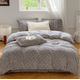 thumbnail image 2 of Xiao Hua Juego de sábanas, juego de sábanas y fundas de almohada, juego de cama individual, ropa de cama de hotel, decoración del hogar (Gray), 2 of 5
