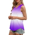 thumbnail image 6 of Womens Plus Size Tank Tops, Sleeveless Shirts for Women Summer Fashion Loose Fit Ombre Tie Dye Crewneck Tees, 6 of 6
