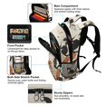 thumbnail image 5 of FORMRS Unisex Backpack Elementary School Travel Bookbag with Reflective Stripes, Gray Cartoon Halloween Cat, 5 of 7