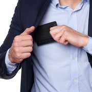 Alpine Swiss Mens RFID Safe Magnetic Money Clip Wallet Slim Front Pocket Wallet