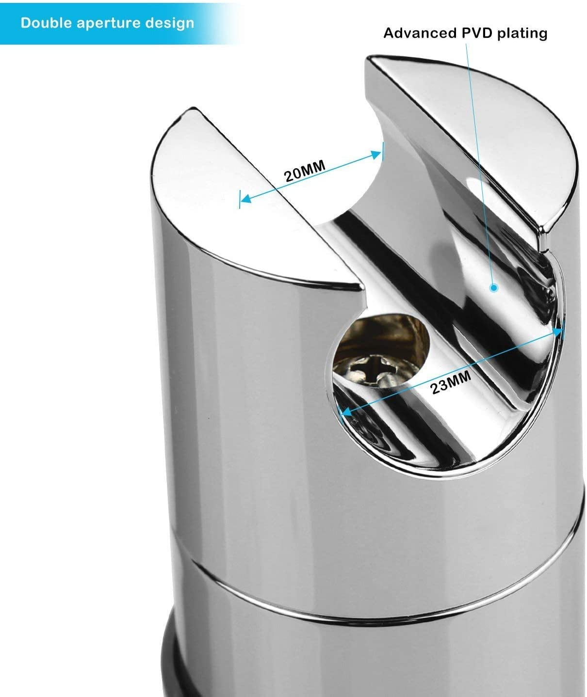 Aoleca Shower Clamp 1825mm Abs Adjustable Replacement Hand Rail Head