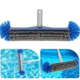 thumbnail image 2 of Lanytaeo Pool Brush For Cleaning Pool Walls Heavy Duty Inground Above Ground Swimming Pool Scrub Brushes With Reinforced Aluminium Back Blue, 2 of 8