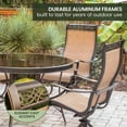 thumbnail image 5 of Hanover Monaco 5-Piece Aluminum Outdoor Patio Dining Set with Swivel Rockers and Table, Seats 4, 5 of 12