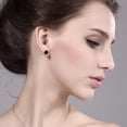thumbnail image 3 of Gem Stone King 925 Sterling Silver Black Onyx Stud Earrings for Women Men (1.40 Cttw, Gemstone December Birthstone, Round 6MM), 3 of 3