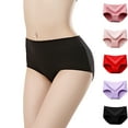 thumbnail image 1 of Gibobby Pantaletas mujer Ropa interior cómoda transpirable de 5 piezas de colores mezclados de verano para mujer(Gris,XL), 1 of 4