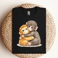 thumbnail image 4 of Cute Baby Monkey Named Punch Plush Hugging T-Shirt, 4 of 6
