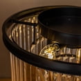 thumbnail image 2 of ALOADECOR 6-Light Matt Black Ceiling lights with Crystals Farmhouse Chandelier, 2 of 7