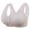 Pink, variant on Gymayou Women Front Closure Tank Bra Sports Bra Wirefree Plus Size Seamless Comfort Bralette Padded Yoga Sleep Workout Bras Beige L