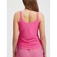 thumbnail image 2 of BALEAF Tankini Tops for Women High Neck Swim Top Modest Bathing Suit Top Long Tank Top for Swimming Pink 44, 2 of 7