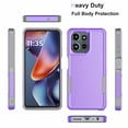 thumbnail image 3 of For Moto G 5G 2025 Case, 2 in 1 PC Phone Case for Motorola G 5G 2025 Case, Njjex Heavy Duty Rubber & Rugged Shockproof Full Body Protection Case Cover - Purple, 3 of 7
