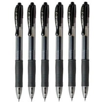 Pilot G2 07 Black Fine Retractable Gel Ink Pen Rollerball 0.7mm Nib Tip 0.39mm Line Width Refillable BL-G2-7 (6)