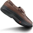 thumbnail image 3 of Apex A2100M Men's Comfort Boat Shoe: 15 Wide (E-2E) Brown Velcro, 3 of 3