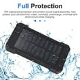 thumbnail image 2 of 20000mAh Solar Power Charger Outdoor Waterproof Dual USB Portable Battery Charger with LED Light for Phone, Pad, Android, Camera Black, 2 of 6