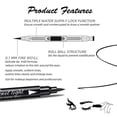 thumbnail image 4 of QIC Dual-Ended Stamp Pattern Eyeliner - Waterproof Quick-Dry Smudge-Proof Long-Lasting Colorful Eye Liner Pencil, 1 Count, 4 of 13