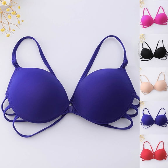 Women's Plus Size Front Closure Bras, Wireless No Underwire Comfort Bra, Breathable Seamless Daily Bras, Women's Underwear Non-Steel Ring, Soft Support Everyday Bra for Large