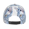 thumbnail image 4 of Baseball Cap, Blue Cats Illustration Pattern Trucker Hats Women Dad Hat for Workouts - Baseball hat Adjustable Size, 4 of 7