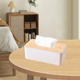 thumbnail image 4 of JLFNYA Tissue Box Cover, Kleenex Box Cover, Rectangle Tissue Box Holder, Tissue Box Holders, Suitable for Vanity Countertop, Night Stands, Desktop, Bedroom, Livingroom, Office, Dining Table, 4 of 7