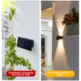thumbnail image 3 of Toystoory Luz de pared de paisaje solar, lámpara de jardín para el hogar, villa, foco creativo, detección de brillo, decoración de patio fuerte Iluminación y accesorios 4LED Toystoory HA073237-01, 3 of 6