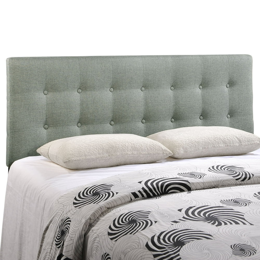 Modway Emily Tufted Button Headboard, Queen, Gray ...