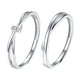 thumbnail image 2 of Anillo de pareja Mobius de plata de ley 925, diseño de nicho para pareja, anillo para hombre, regalo del festival de la diosa, 2 of 6