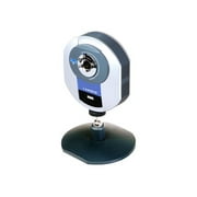 Linksys Wireless-G Compact Internet Video Camera WVC54GC - Network surveillance camera - color - 320 x 240 - wireless - Wi-Fi - LAN 10/100 - MPEG-4, ASF
