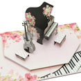 thumbnail image 4 of Tarjeta de boda CawrdWish 3D Just Married para guitarra y piano, 4 of 7