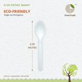 thumbnail image 2 of OrienTreeN 100% Compostable Eco-Friendly 6.50” [100-Pack] Heavy-Duty Disposable Spoon – A Sustainable Choice for Lounge Parties, Weddings, BBQs, Picnics, and Camping Adventures, 2 of 10