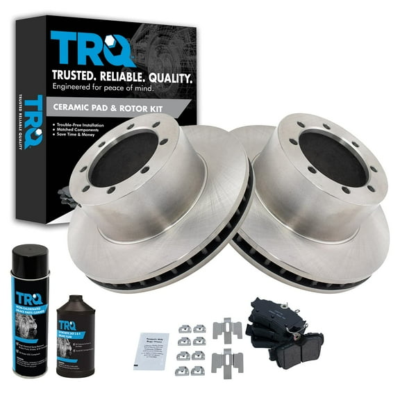 TRQ Rear Ceramic Brake Pad & Rotor Kit w/Chemicals for 94-04 Ford Mustang Cobra BKA15862 Fits select: 2003-2004 FORD MUSTANG COBRA SVT, 1998 FORD MUSTANG COBRA/SVT